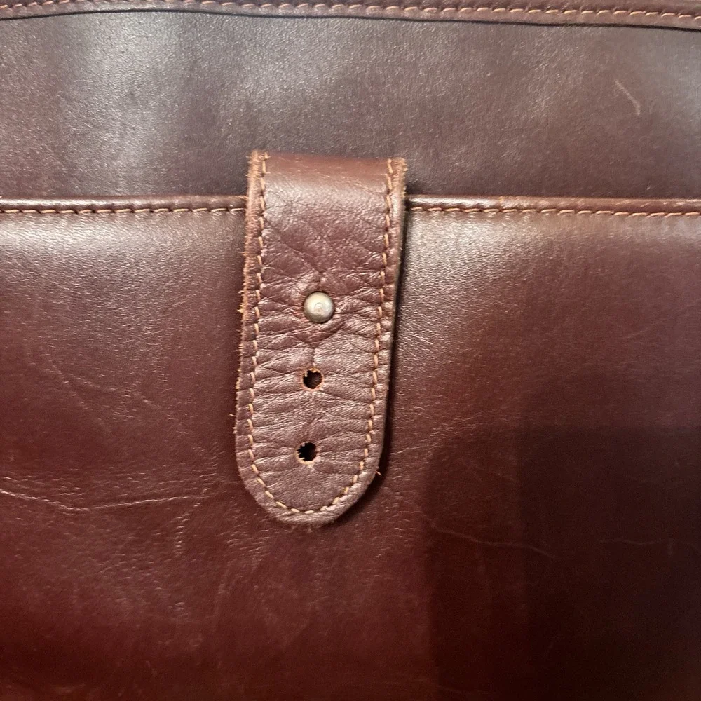 Vintage‎ Hartmann Belting Leather Briefcase Brown Attache Case Combo Lock